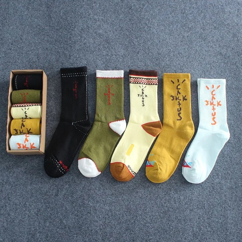 סט 5 זוגות גרביים מעוצבות - 5 עיצובים שונים